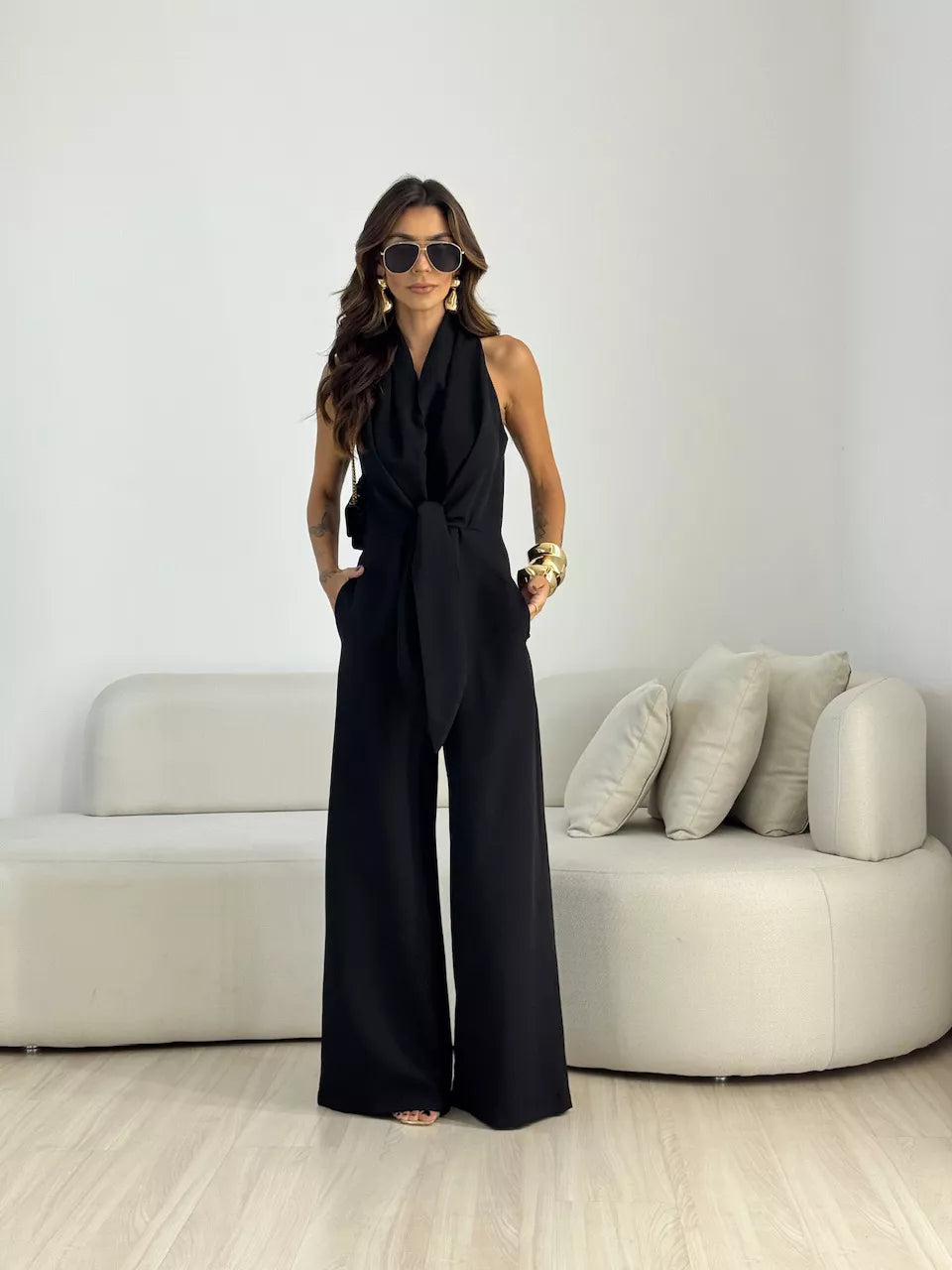 Macacão Thais Transpassado